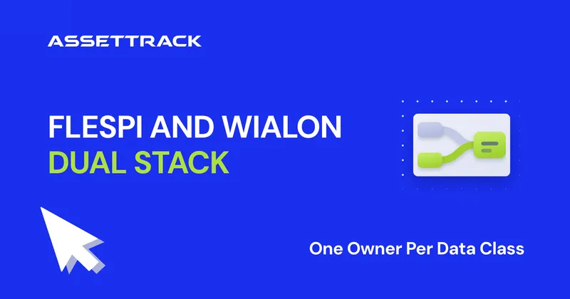 Flespi and Wialon dual stack — one owner per data class