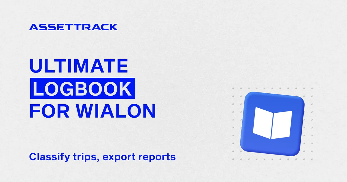 Logbook for Wialon — every trip in one table, marked business or personal